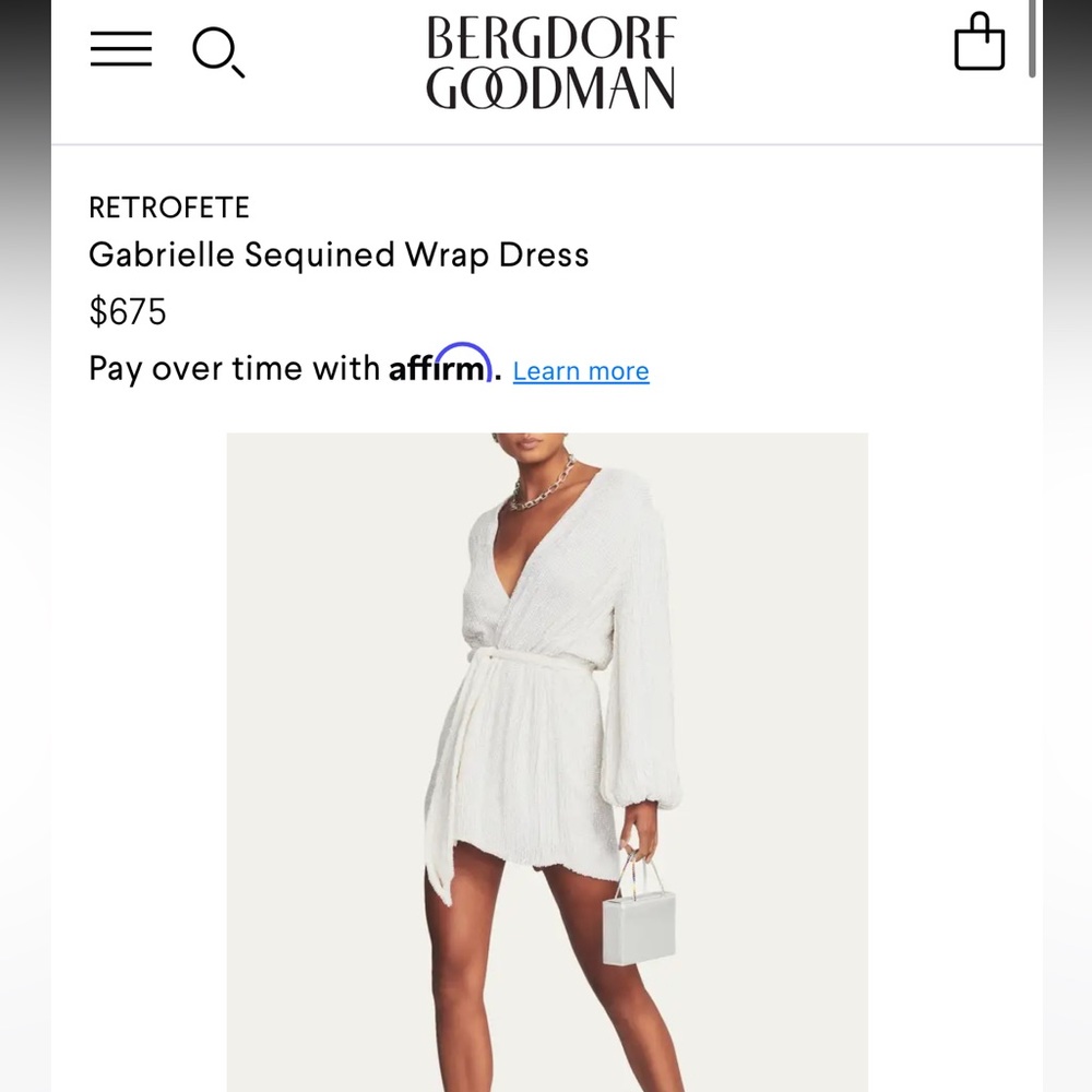 NWT Retrofete Gabriella robe dress
